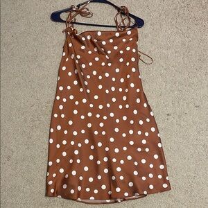 Abercrombie & Fitch Orange Polka Dot dress